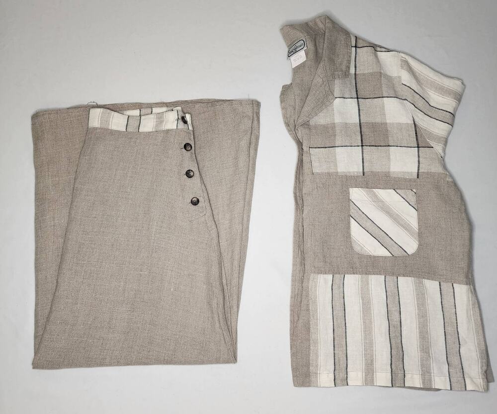 Saint Germain Button up Shirt And Long Skirt Set Size Large
